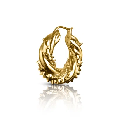 Kasun Women's Entwined Serpent Hoops Gold