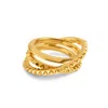 Kasun Women's Entwined Serpent Ring Gold In Gold