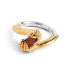 Kasun Women's Gold / Silver Love On Your Hand – Silver/gold & Mozambique Garnet