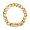 Kasun Women's Iron Maiden 10mm Gold Bracelet In Gold