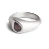 Kasun Women's Signet Ring - Silver & Iolite In Silver