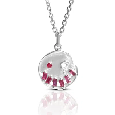 Kasun Women's Silver / Red / Pink Smile! - July - Silver In Silver/red/pink