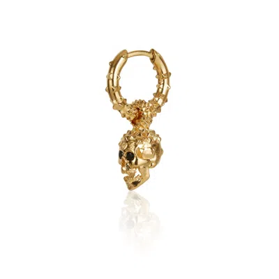 Kasun Women's Skull Hoop Earrings – Gold