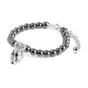 Kasun Women's Skull Pearl Bracelet - Silver In Silver