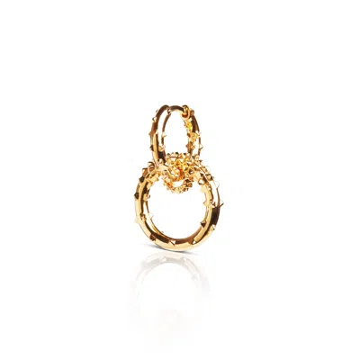 Kasun Women's Small Double Hoop Earrings – Gold Vermeil