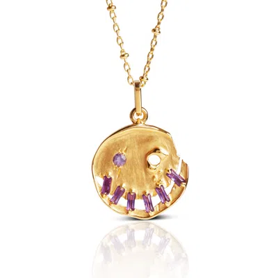 Kasun Women's Smile! - February - Gold Vermeil