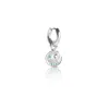 Kasun Women's Smile Hoop Earring – May – Emerald – Silver