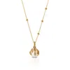 Kasun Women's The Pearl & The Dragon – Gold & Ivory Pearl Necklace In Gold