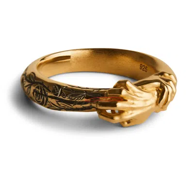 Kasun Women's Touch No Evil - Roses And Thorns - Gold Plated