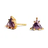 Kasun Women's Trillian Earrings - Gold And Amethyst In Gold
