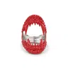 Kasun Women's Vampire Bite Ring - Red In Red