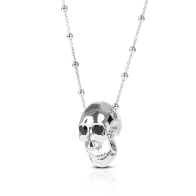 Kasun Women's Vampire Skull Pendant - Silver