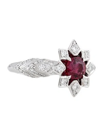 Pre-owned Kat Florence 18k 1.36 Ruby & Diamond Ring In Multi