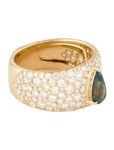 Pre-owned Kat Florence 18k 1.56ct Alexandrite & 2.28ctw Diamond Band In Multi