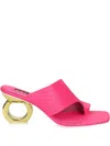 Kat Maconie 75mm Sigrid Ring-heel Sandals In Pink