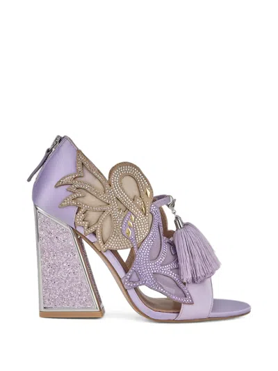 Kat Maconie Aya Anch Tassel-detail Sandals In Purple