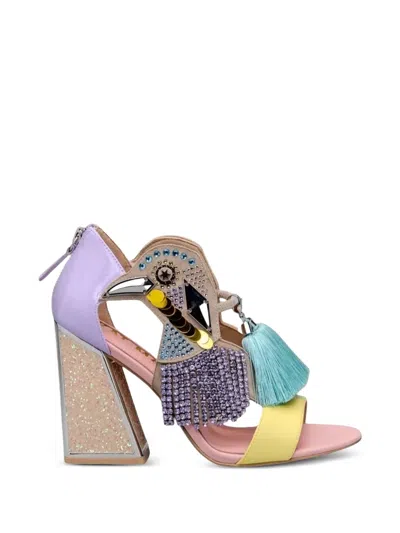 Kat Maconie Bird-embellishment Sandals In Multi