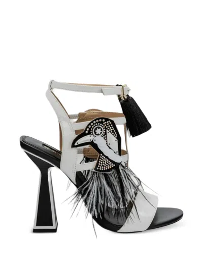 Kat Maconie Bird-embellishment Sandals In Multi