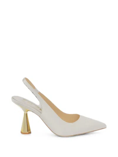 Kat Maconie Diana Slingback Pumps In White