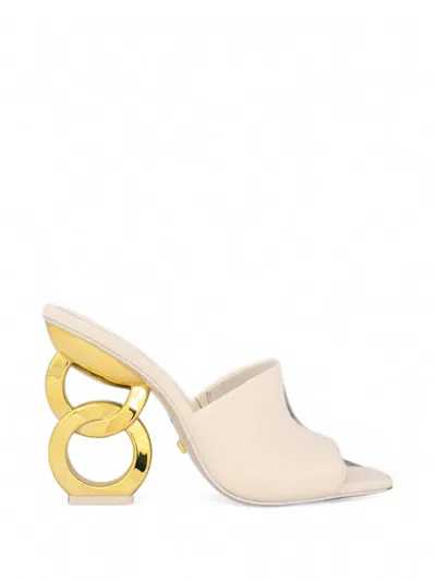 Kat Maconie Ebba Chain-link Heel Sandals In White