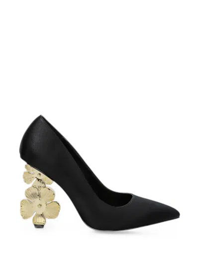 Kat Maconie Floral-heel Pumps In Black