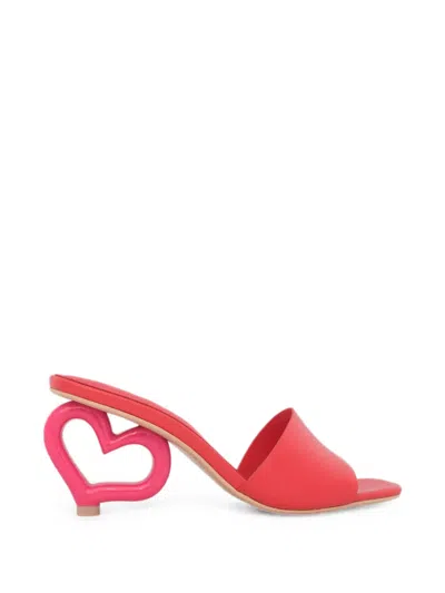 Kat Maconie Heart-heel Sandals In Red