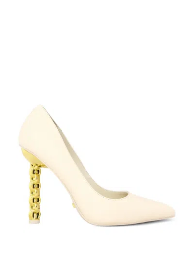 Kat Maconie Lydia Chain-link Heel Pumps In White