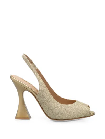 Kat Maconie Muks Slingback Pumps In Gold