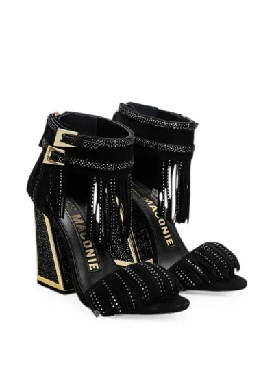 Kat Maconie Shalini Crystal-embellishment Sandals In Black