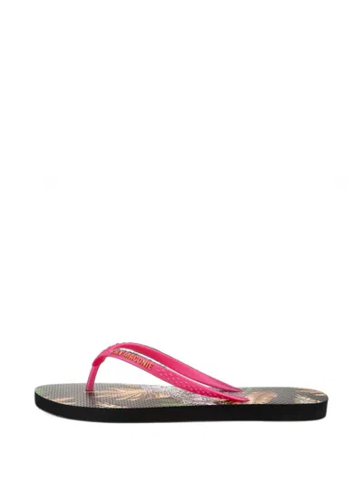 Kat Maconie Sola Leopard-print Flip-flops In Black