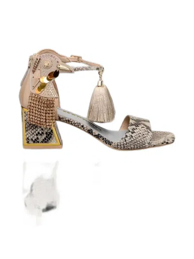 Kat Maconie Tassel Sandals In Brown