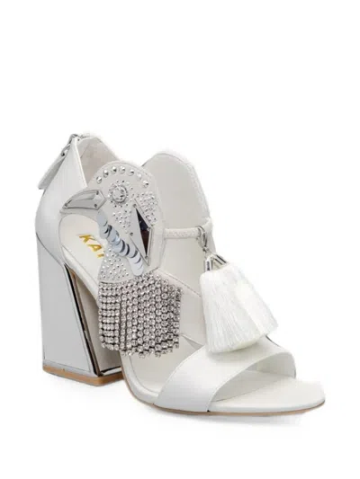 Kat Maconie Tassel-detail Sandals In White