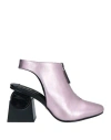 Kat Maconie Woman Ankle Boots Pink Size 7 Leather In Pink