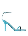 KAT MACONIE KAT MACONIE WOMAN SANDALS TURQUOISE SIZE 6 GOAT SKIN