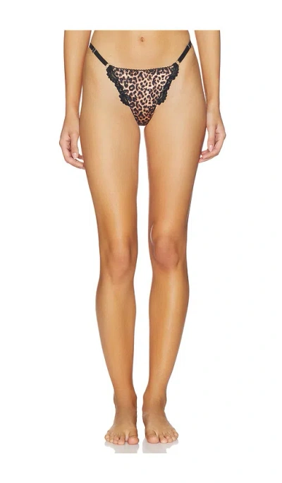 Kat The Label Alix Thong In Leopard