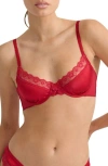 Kat The Label Amelie Underwire Bra In Red