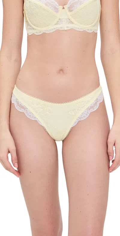 Kat The Label Arabella Thong Limoncello