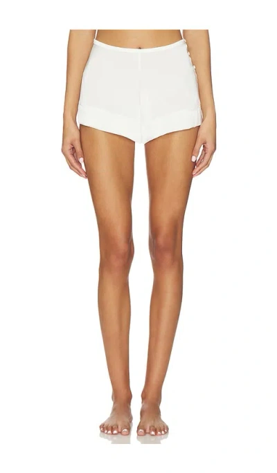 Kat The Label Billie Shorts In White
