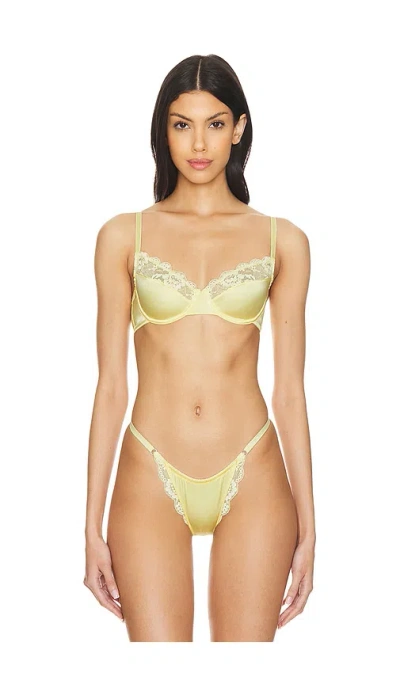 Kat The Label Bowie Underwire Bra In Limoncello