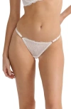 Kat The Label Delilah Lace Thong In White