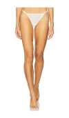 Kat The Label Delilah Lace Thong In White