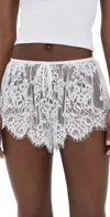 Kat The Label Emerson Ivory Shorts Ivory In Ivory