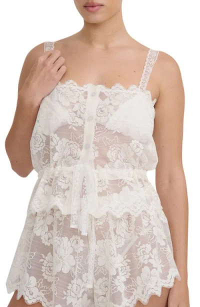 Kat The Label Florence Lace Camisole In Neutral