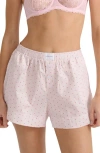 Kat The Label Henry Heart Pajama Shorts In Heart Print