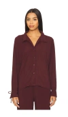 Kat The Label Hugo Shirt In Burgundy