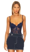Kat The Label Maeve Bodysuit In Cobalt