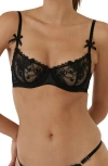 Kat The Label Mandy Underwire Bra In Black