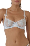 Kat The Label Mandy Underwire Bra In Blue