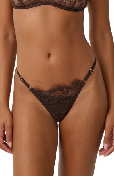Kat The Label Milly Thong In Espresso
