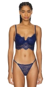Kat The Label Monty Longline Bra In Cobalt